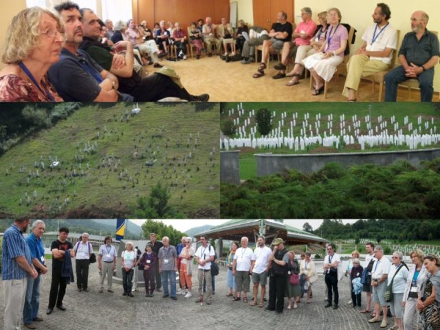 Srebrenica: vizito al la memorcentro Srebrenica: vizito al la memorcentro